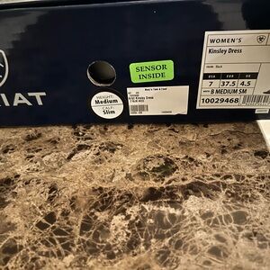 Ariat Black and Cream Boots